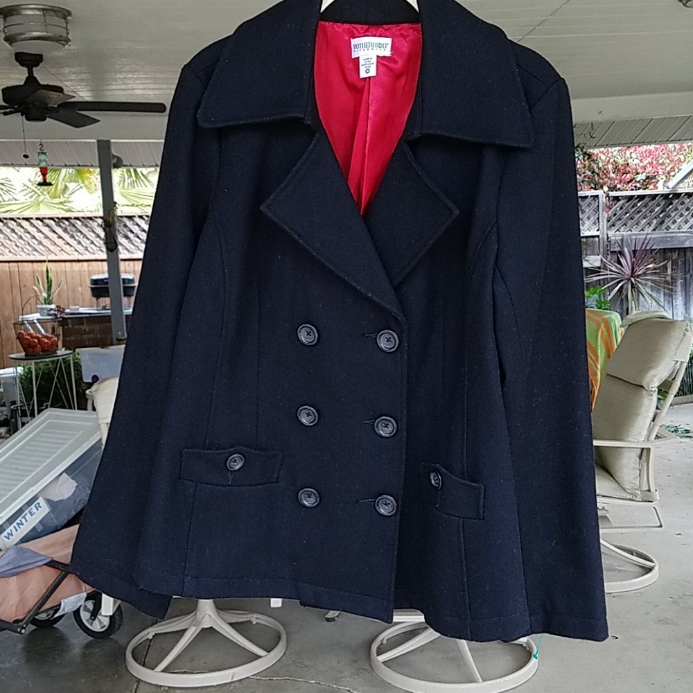 Black Pea coat